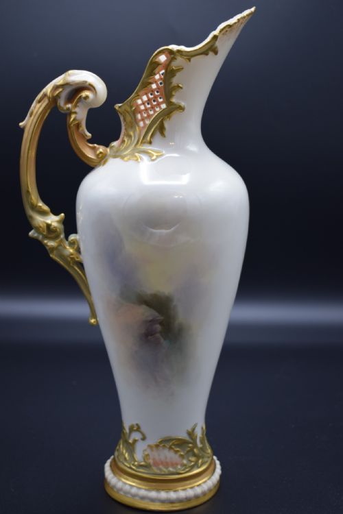 ROYAL WORCESTER EWER DECORATED BY JOHN STINTON - ADDITIONAL PHOTO 1