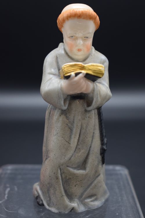 royal worcester candle snuffer monk with bent knee - CATEGORY: ANTIQUE CERAMICS - DATED 1880