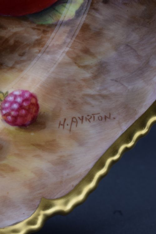 ROYAL WORCESTER LARGE ROPE EDGE DINNER PLATE BY AYRTON - ADDITIONAL PHOTO 2