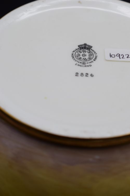 ROYAL WORCESTER PAINTED FRUIT GINGER JAR BY JOHN SMITH - ADDITIONAL PHOTO 6
