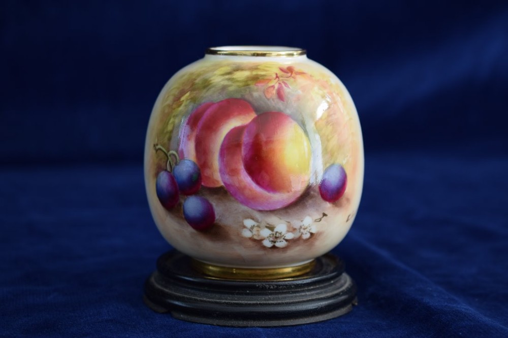 Royal Worcester small vase signed E Townsend