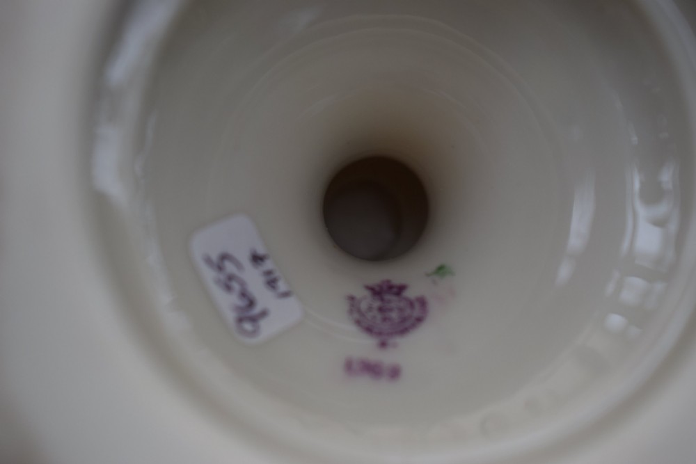 Royal Worcester blush ivory floral vase View IV