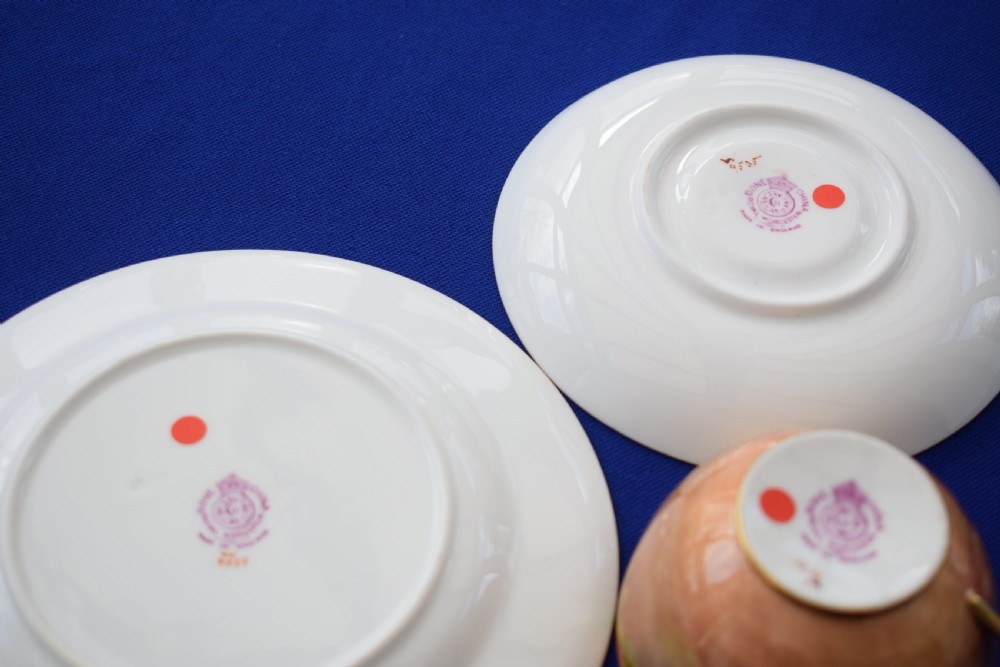 Royal Worcester hand painted tea set by Ayrton and Townsend, fruit decoration. View VIII