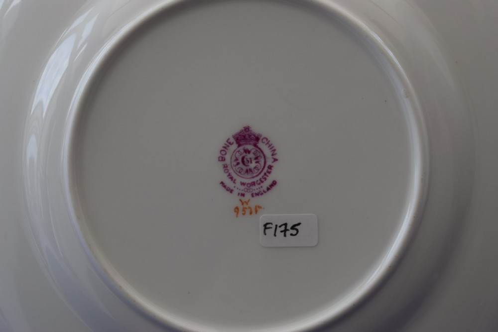 Royal Worcester fruit painted tea plate by Ayrton View III