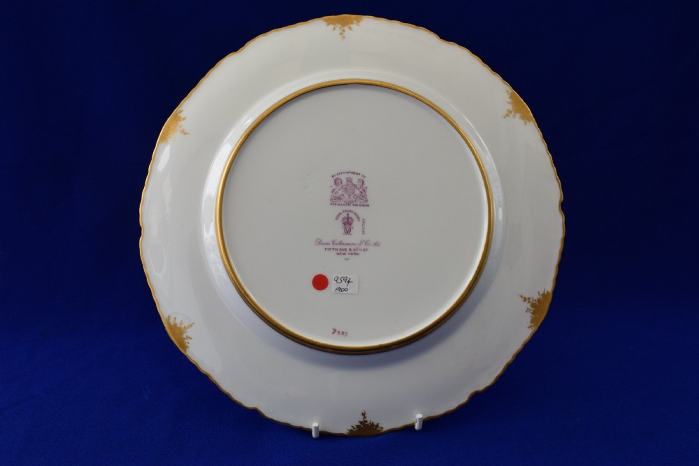 Royal Crown Derby Cabinet plate signed Leroy View IV