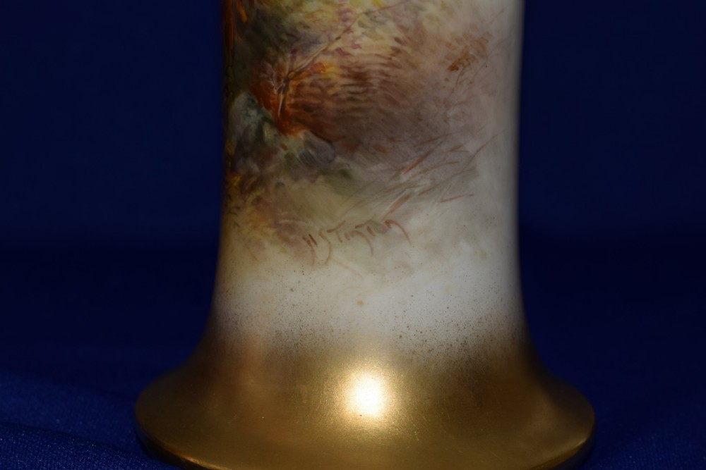 Royal Worcester pair of vases, highland cattle by Harry Stinton View IV