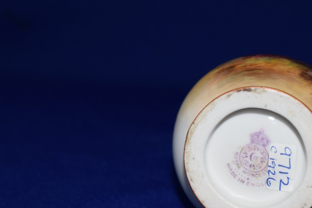 Royal Worcester cream jug decorated cattle by Harry Stinton View IV