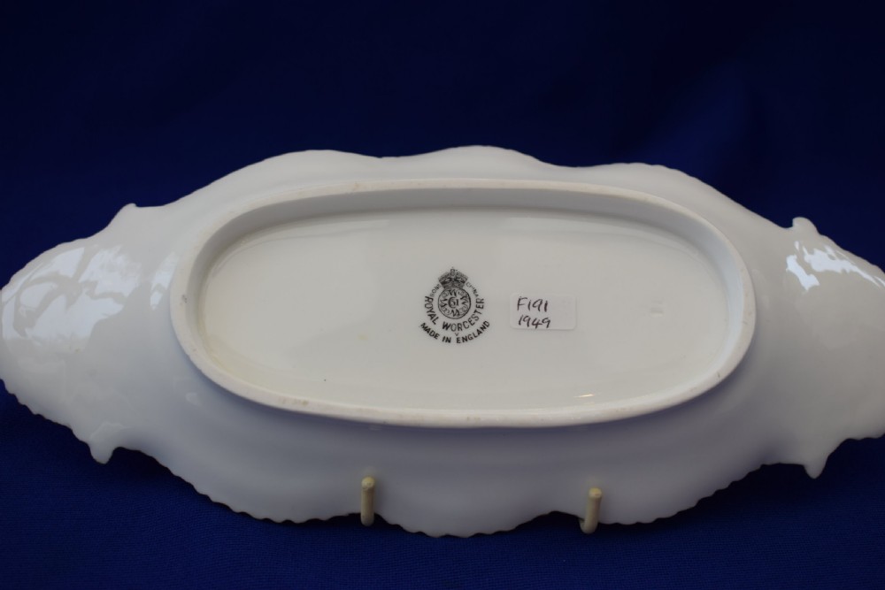 Royal Worcester painted fruit pencil tray by Freeman View III