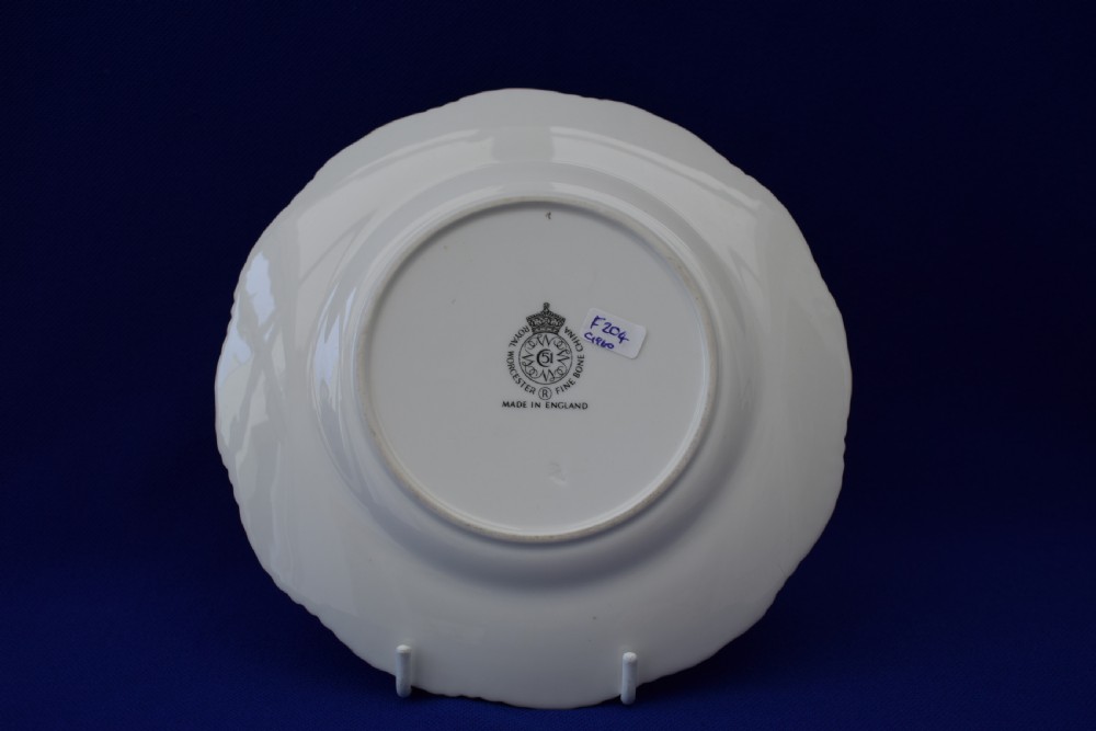 Royal Worcester painted fruit tea plate 7