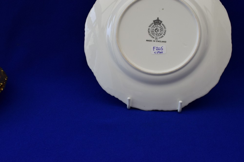 Royal Worcester painted fruit tea plate 7