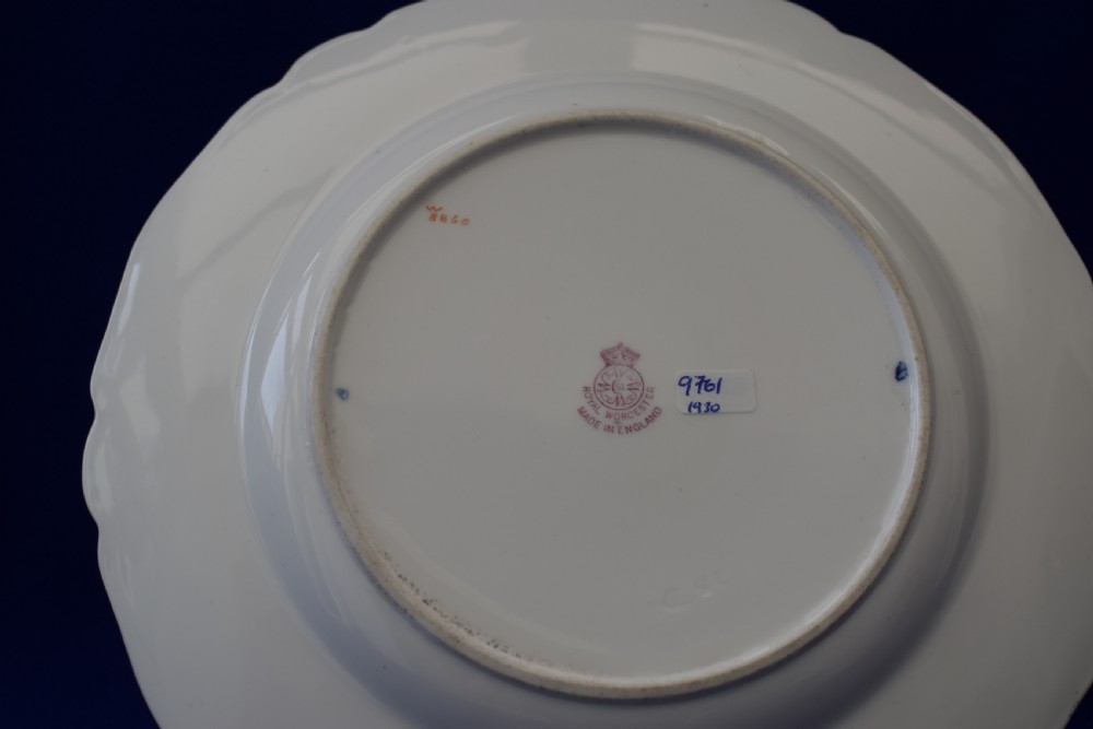 Royal Worcester cabinet plate painted fruit by Wm Bee View III