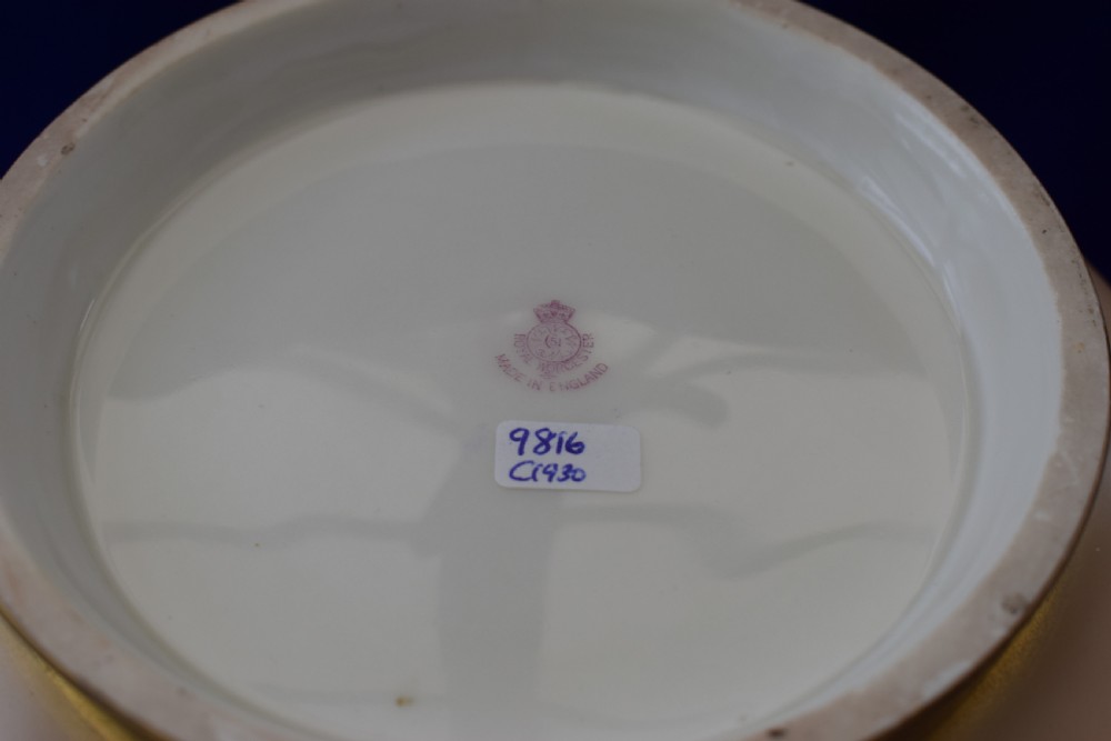 Royal Worcester painted fruit large size fruit bowl, artist signed View IV