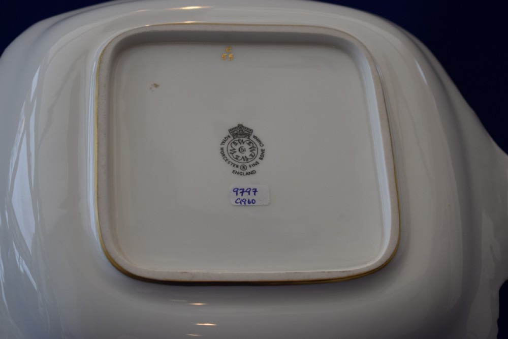 Royal Worcester painted fruit tudor tray by H Ayrton View III