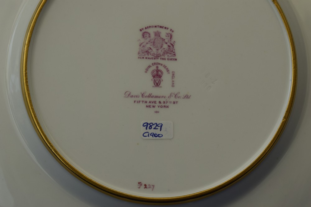 Royal Crown Derby cabinet plate signed Leroy View V