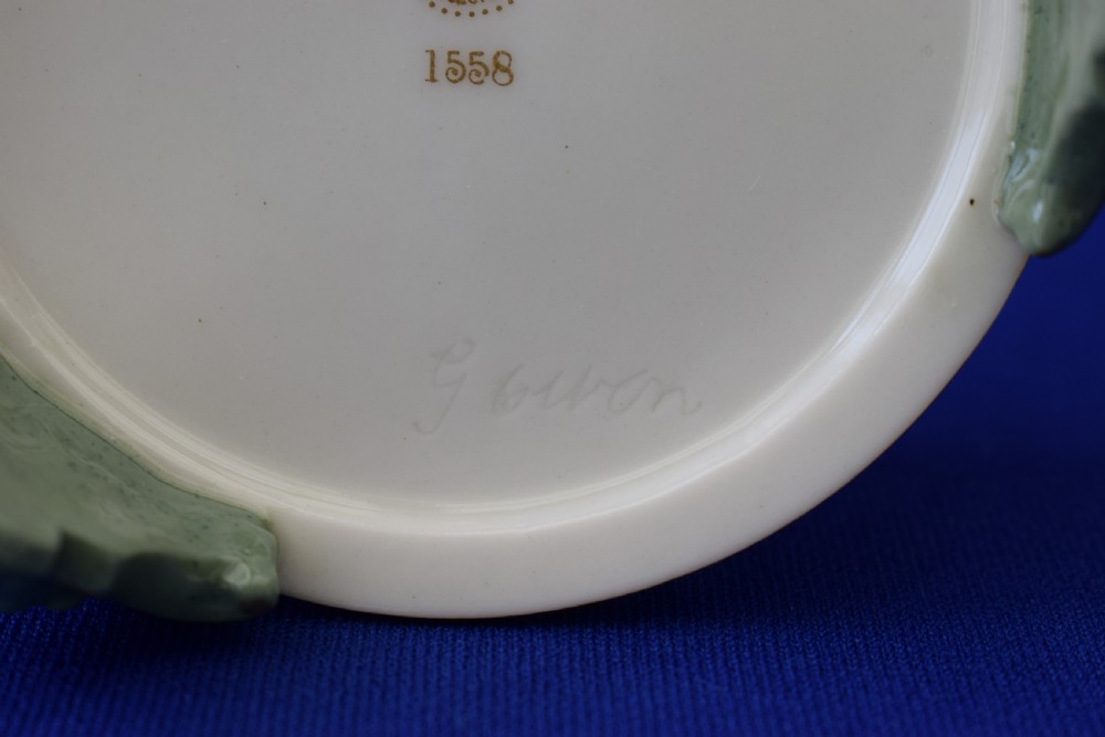 Royal Worcester reticulated candy box and cover by George Owen View V