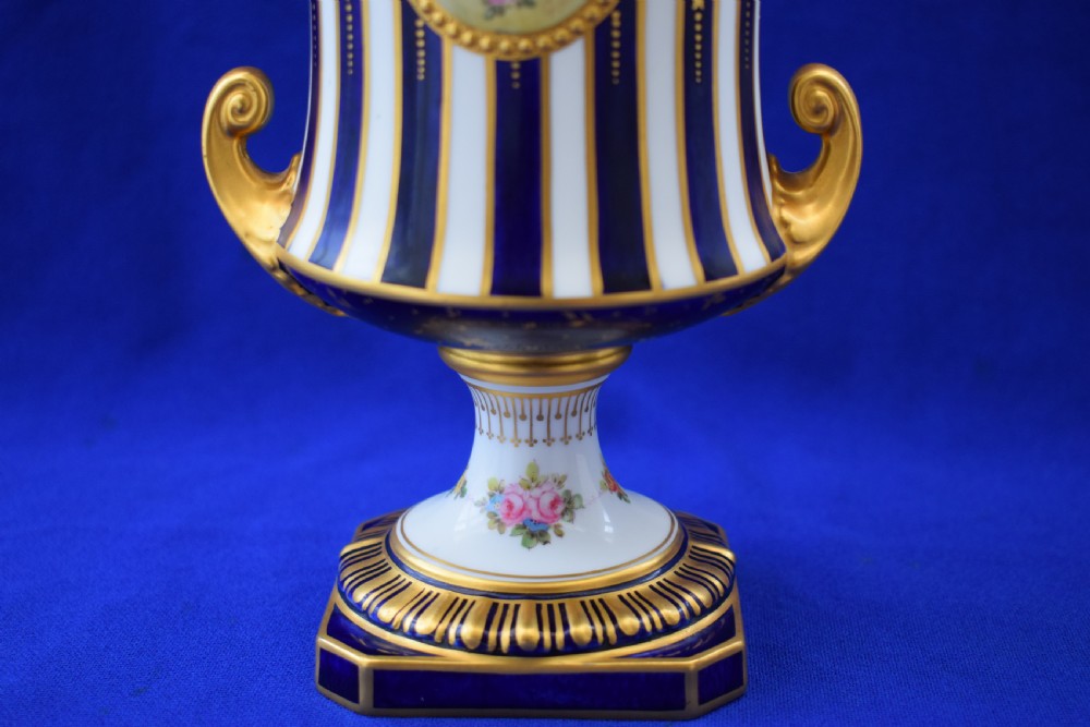 Royal Crown Derby artist signed Campana vase. View III