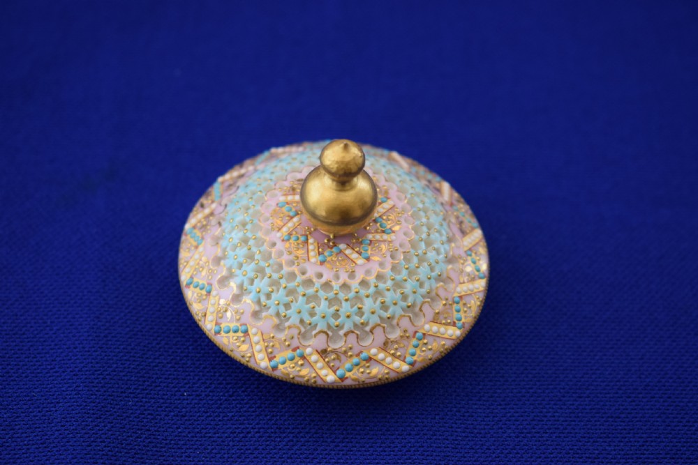 An exceptional Royal Worcester reticulated teapot and cover by George Owen. View VI
