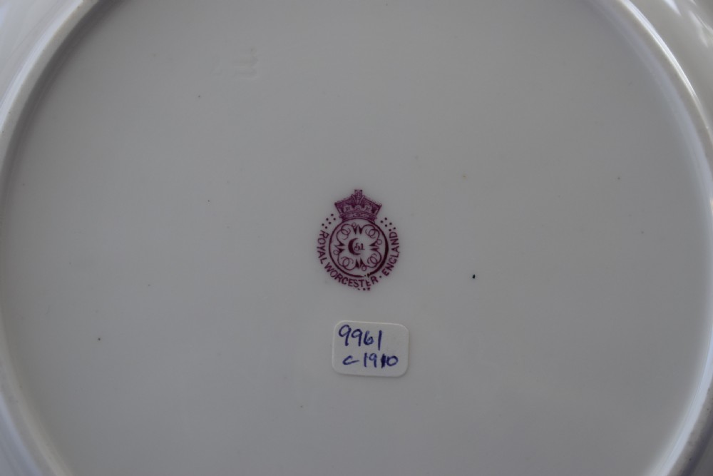 Royal Worcester cabinet plate, sheep by Harry Davis View IV