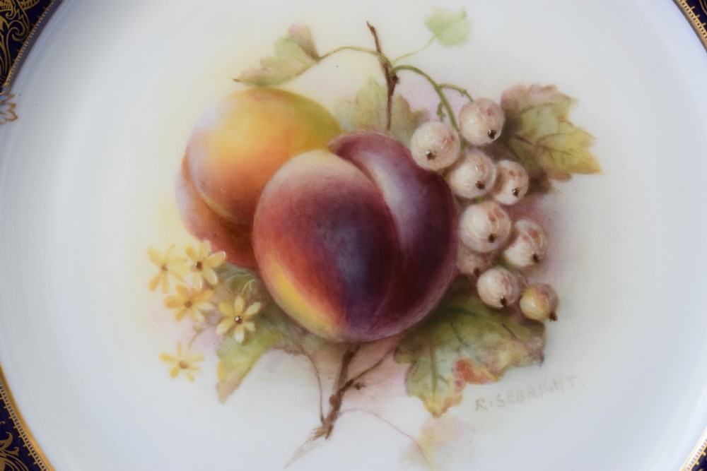 Royal Worcester cabinet plate by Richard Sebright View II