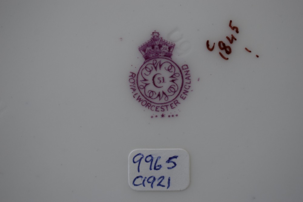 Royal Worcester cabinet plate by Richard Sebright View IV