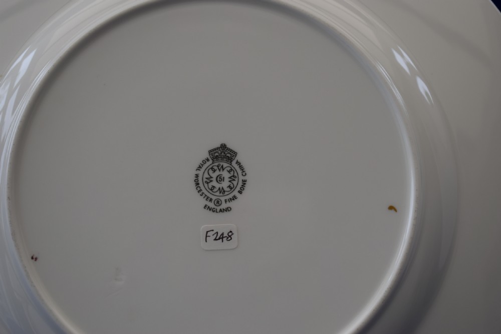 Royal Worcester painted fruit large size dinner plate artist signed View II