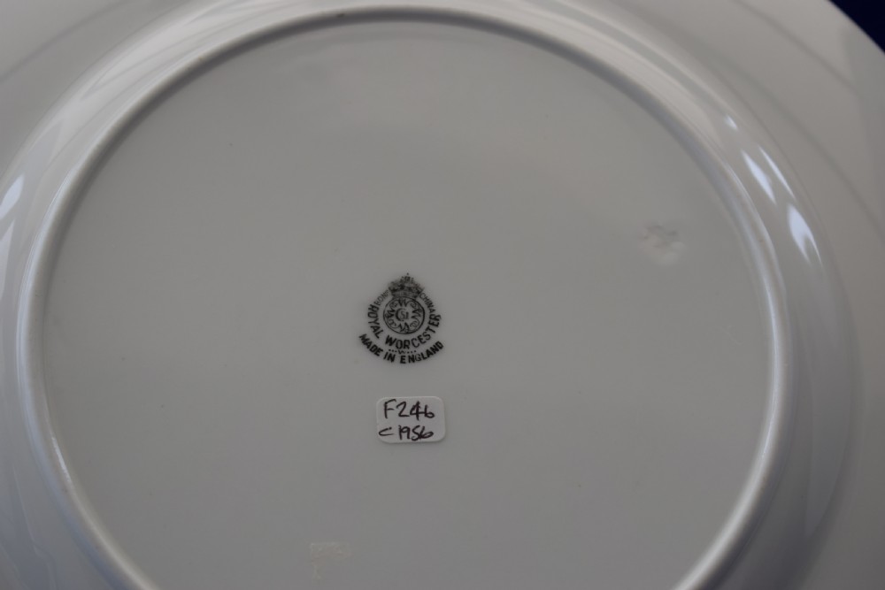 Royal Worcester large size painted fruit dinner plate. View III