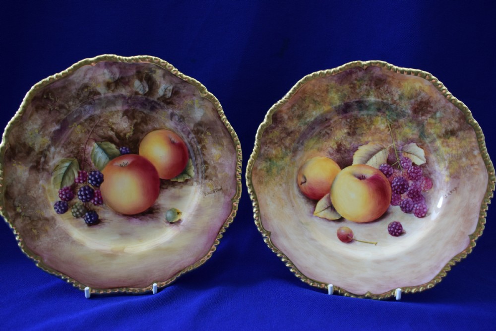 Royal Worcester set of 6 painted fruit 8