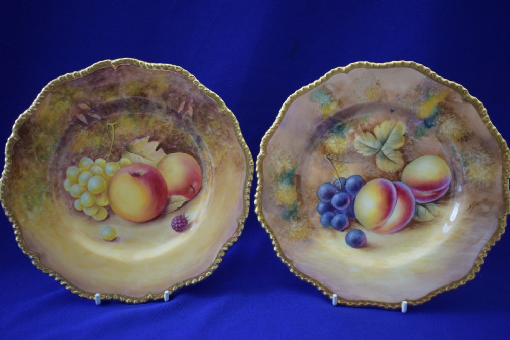Royal Worcester set of 6 painted fruit 8