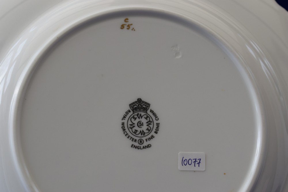 Royal Worcester painted fruit star edge plate by Freeman View III