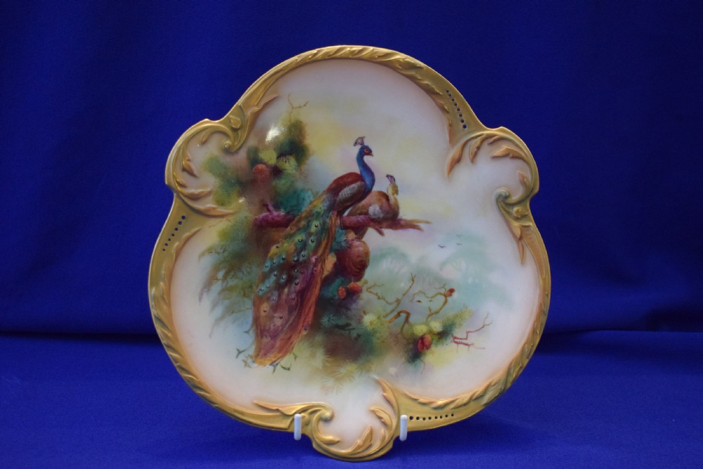 Royal Worcester artist signed Cabinet [plate