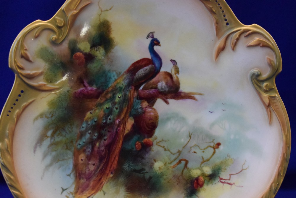 Royal Worcester artist signed Cabinet [plate View II