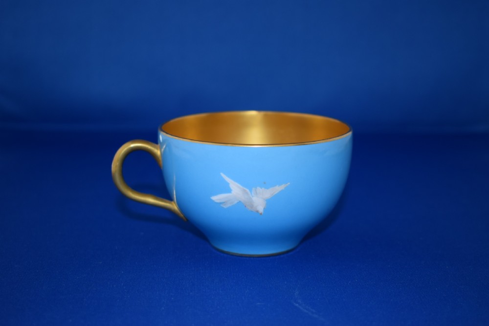 Royal Worcester artist signed cup and saucer View V