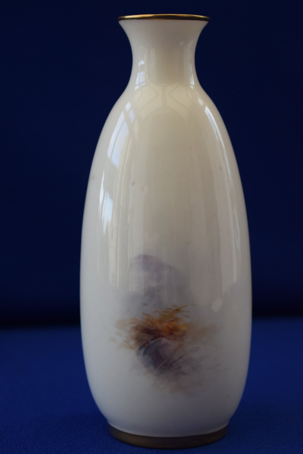 Royal Worcester vase, cattle by H Stinton View II
