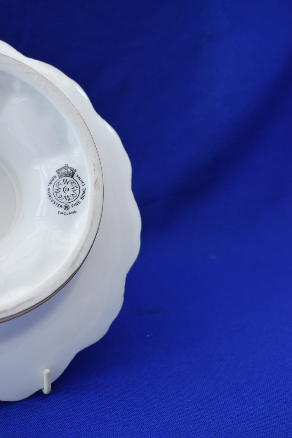 Royal Worcester painted fruit low cake stand by Harry Ayrton View IV