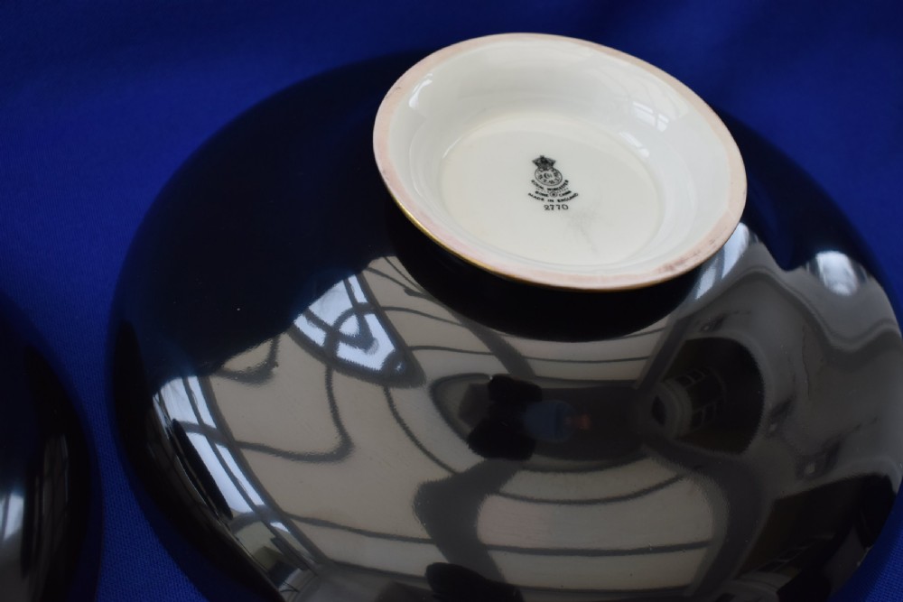 Royal Worcester pair of painted fruit floating flower bowls by H Ayrton View VIII