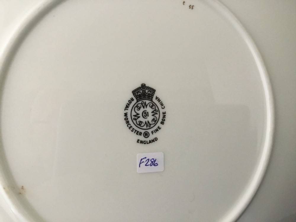 Royal Worcester painted fruit rope edge plate size 10” (25.5cm) View III