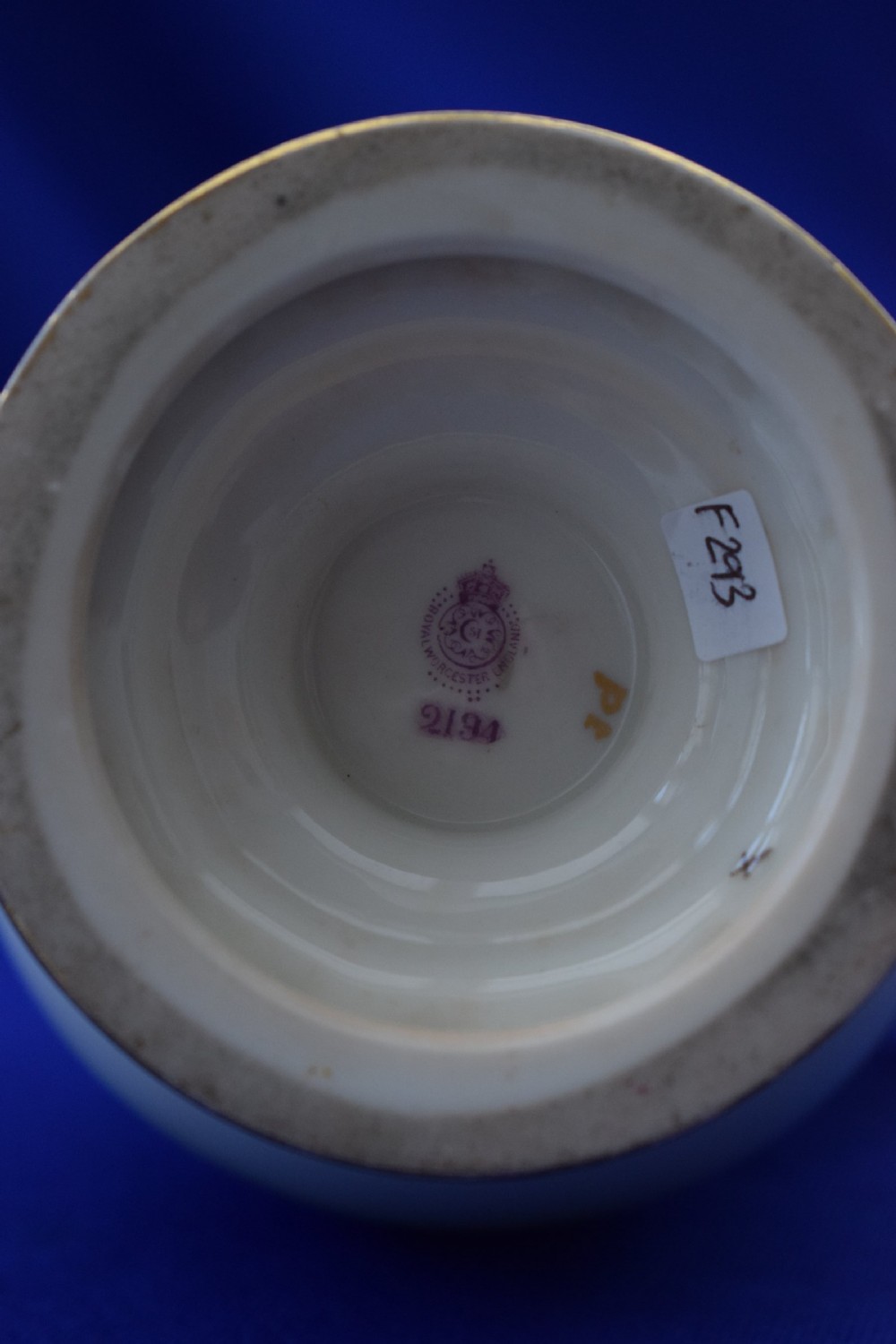 Royal Worcester vase and cover signed J Stinton View IV