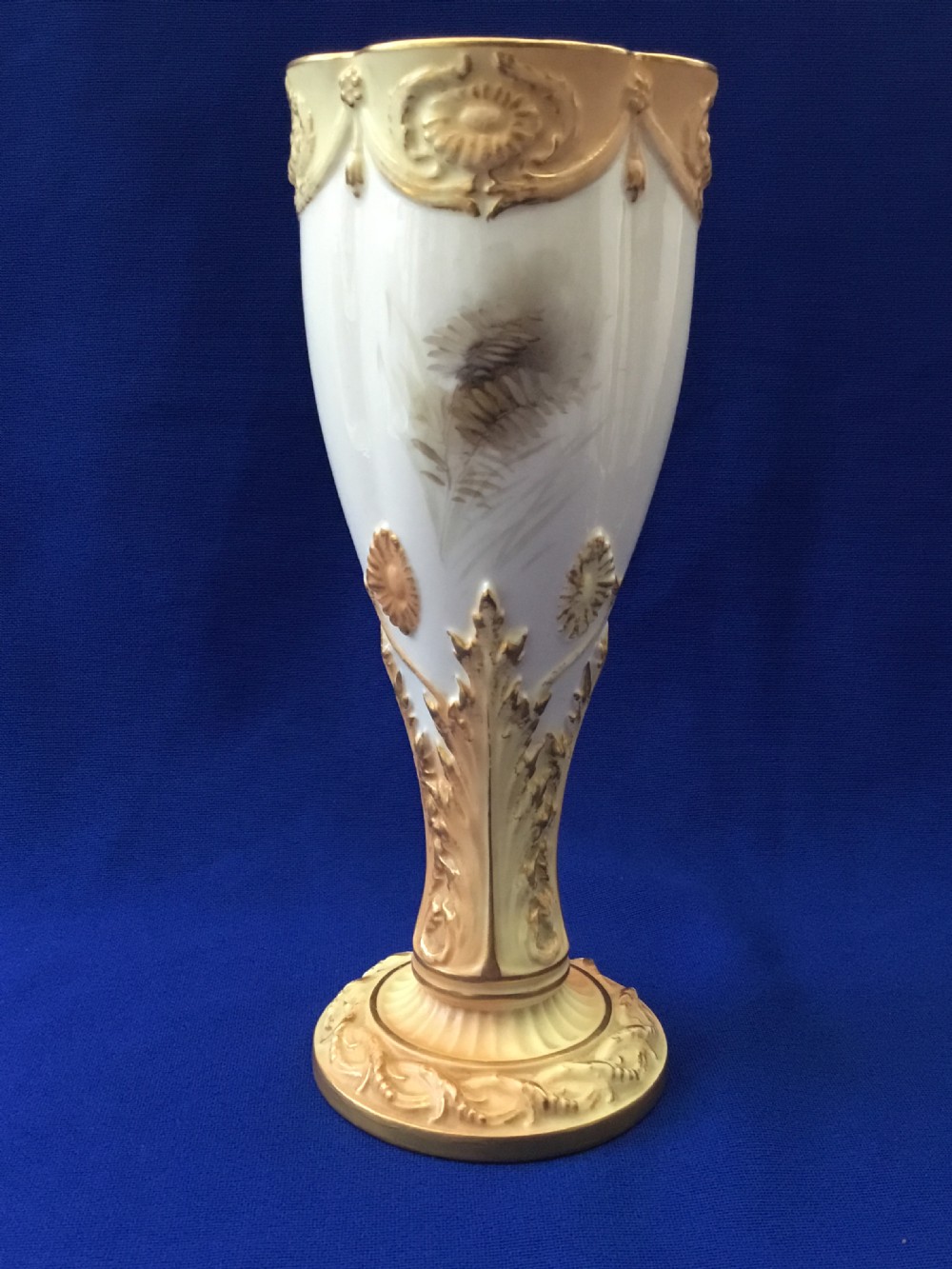 Royal Worcester goblet, pheasants by James Stinton View II