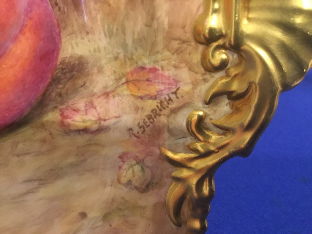 Royal Worcester dessert dish or Tudor tray View II