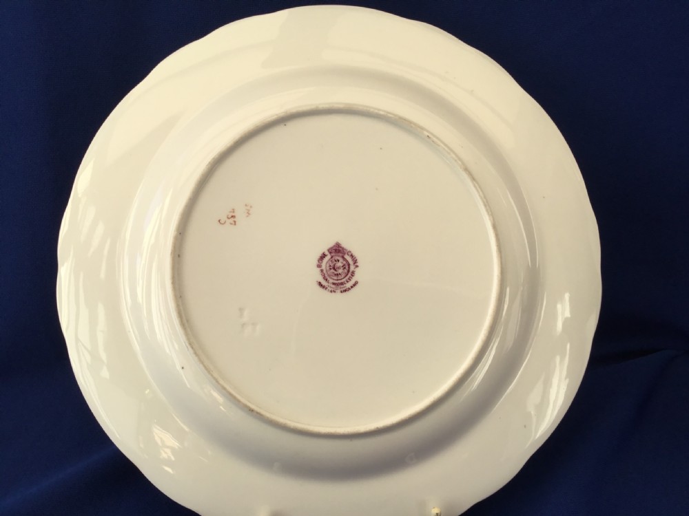 Royal Worcester painted fruit dessert plate by HH Price View III