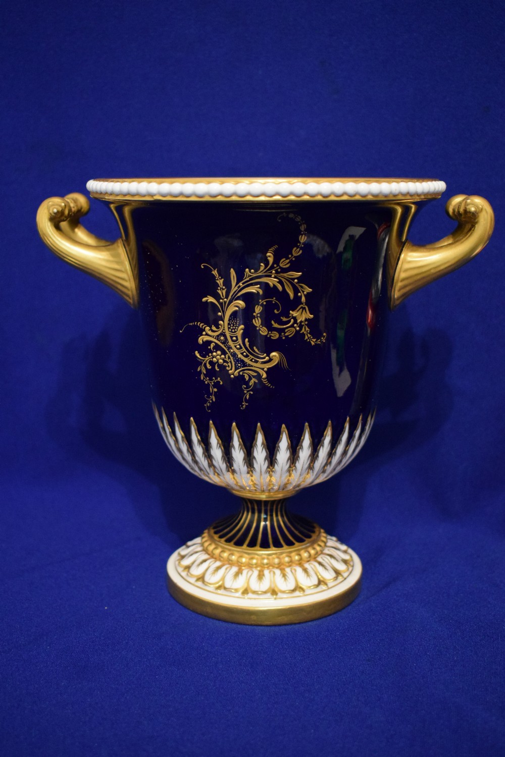 Royal Worcester painted fruit wine cooler by R Sebright View III