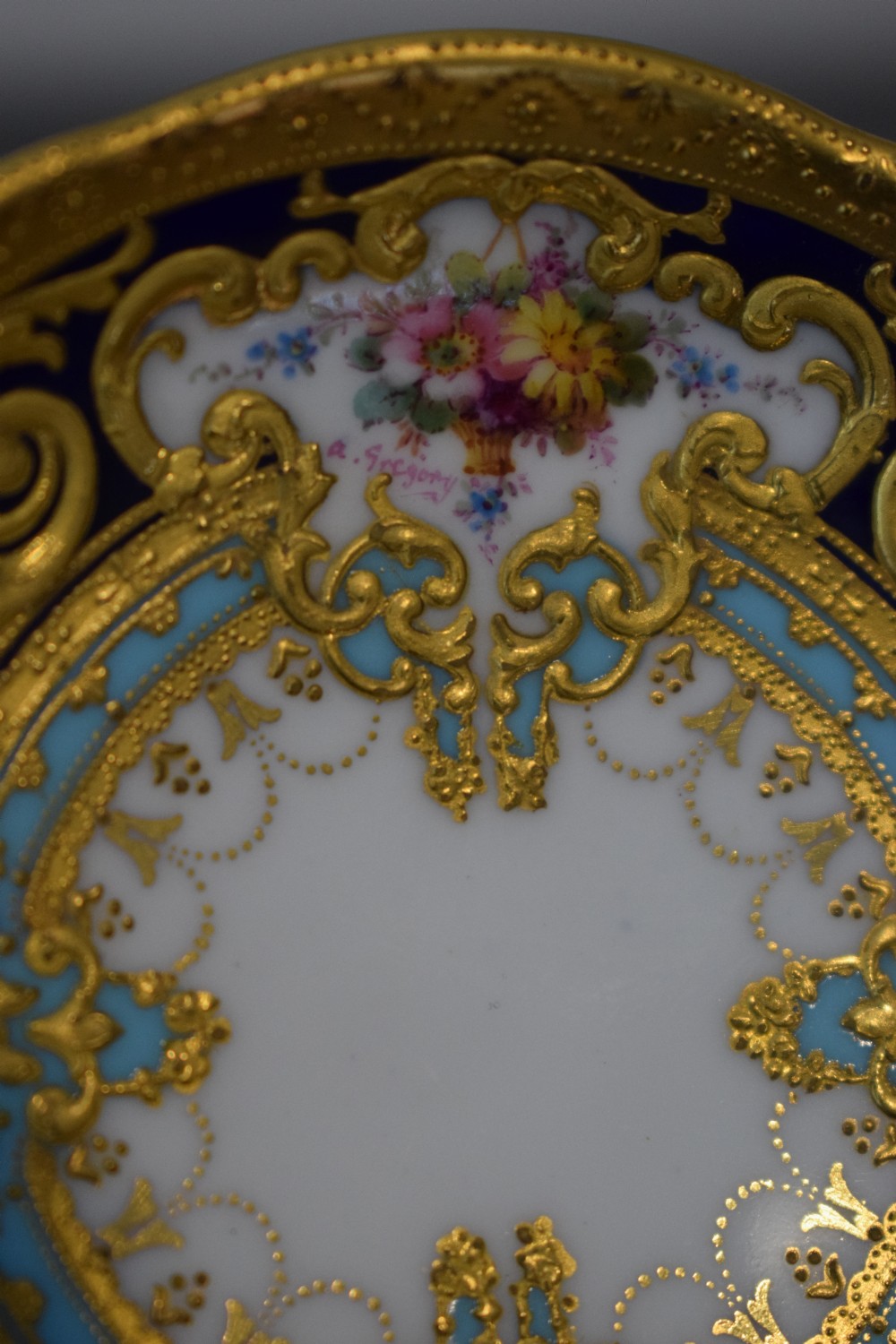 Royal Crown Derby butter pat from the Judge Gary service View II