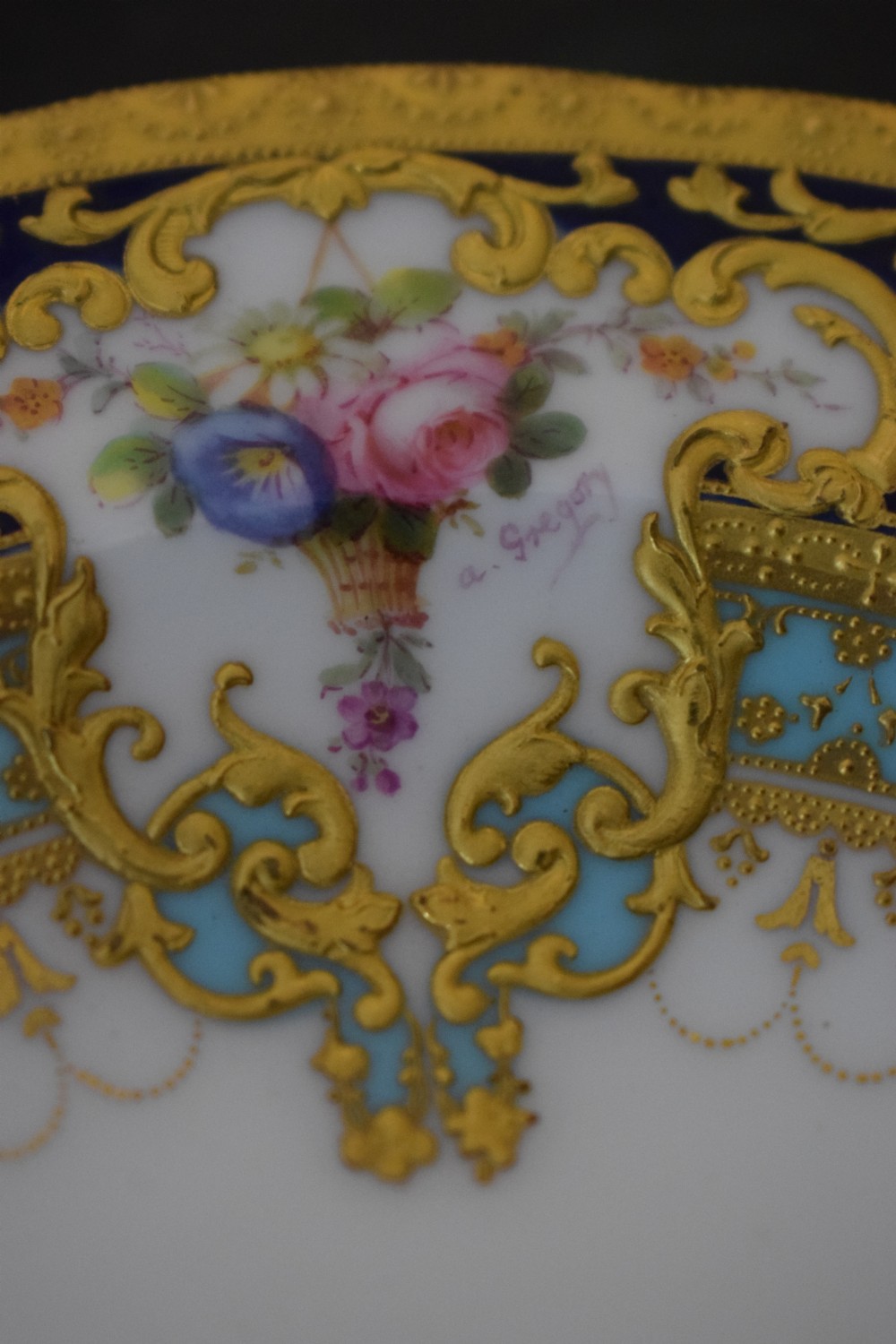 Royal Crown Derby bon bon dish from the Judge Gary service View III