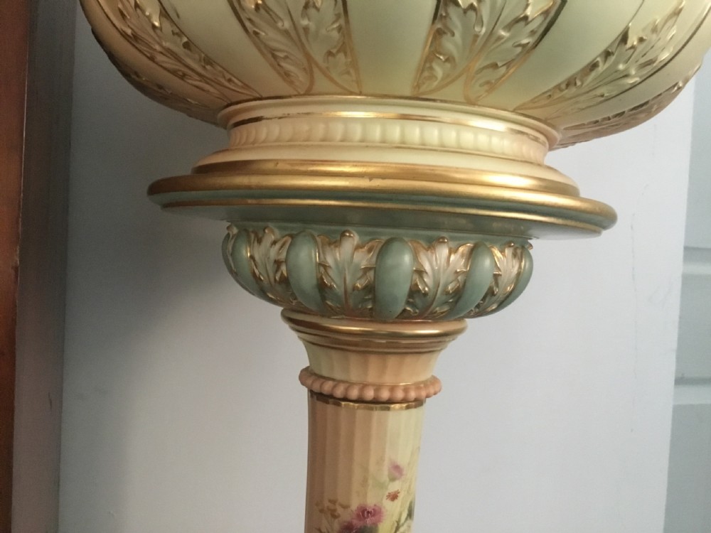 Royal Worcester jardiniere on stand by Edward Raby View V