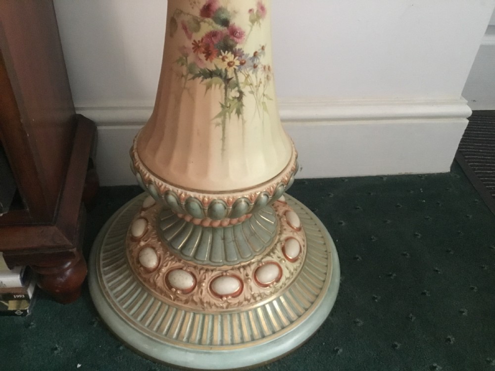 Royal Worcester jardiniere on stand by Edward Raby View VI