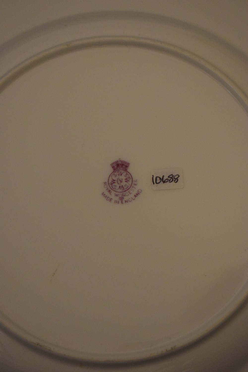 Royal Worcester painted fruit rope edge plate signed R Sebright View III