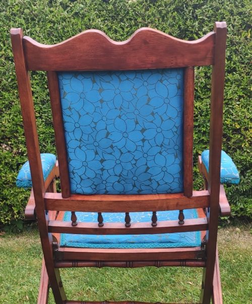 EDWARDIAN MAHOGANY CAMPAIGN ARMCHAIR FOLDING - ADDITIONAL PHOTO 4