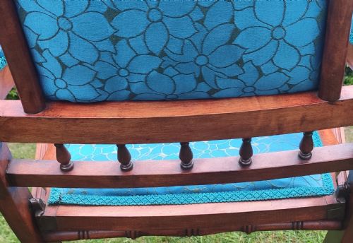 EDWARDIAN MAHOGANY CAMPAIGN ARMCHAIR FOLDING - ADDITIONAL PHOTO 6