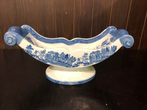 staffordshire willow stilton cheese wheel 1840 - CATEGORY: ANTIQUE CERAMICS - DATED VICTORIAN