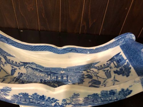 STAFFORDSHIRE WILLOW STILTON CHEESE WHEEL 1840 - ADDITIONAL PHOTO 2